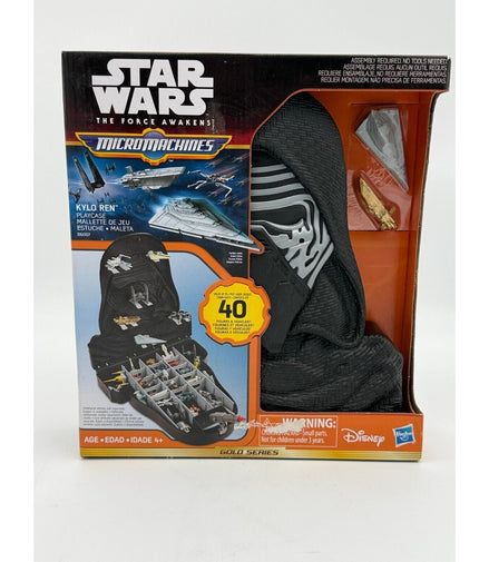 Star Wars Micro Machines Kylo Ren Playcase 2015 Gold Series packaging front view