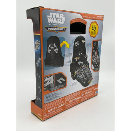 Star Wars Micro Machines Kylo Ren Playcase 2015 Gold Series packaging back view