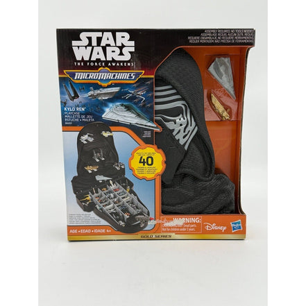 Star Wars Micro Machines Kylo Ren Playcase 2015 Gold Series packaging front view