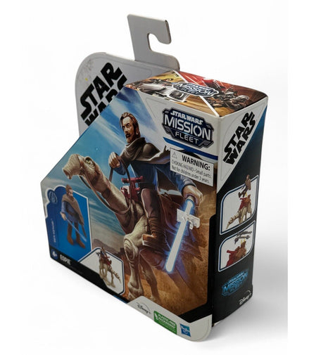 Side view of Star Wars Mission Fleet Obi-Wan Kenobi & Eopie set