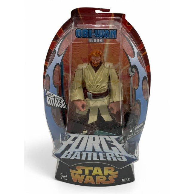 Star Wars Obi-Wan Kenobi Force Battlers action figure in packaging with lightsaber attack feature