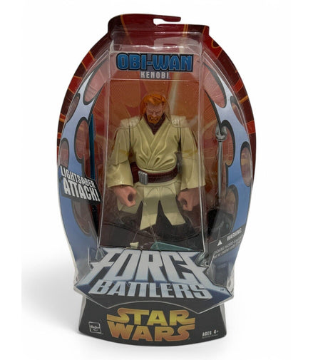 Star Wars Obi-Wan Kenobi Force Battlers action figure in packaging with lightsaber attack feature