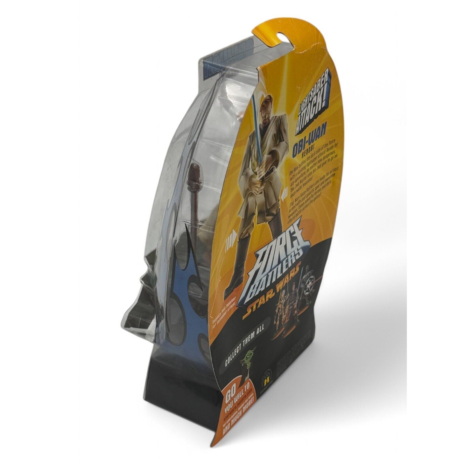 Back view of Star Wars Obi-Wan Kenobi Force Battlers action figure packaging with product details