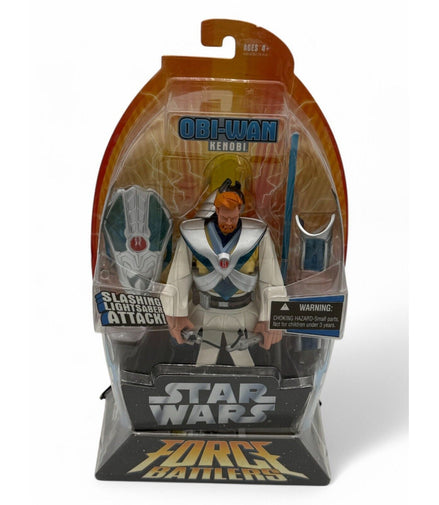 Star Wars Obi-Wan Kenobi action figure in packaging with lightsaber and armor