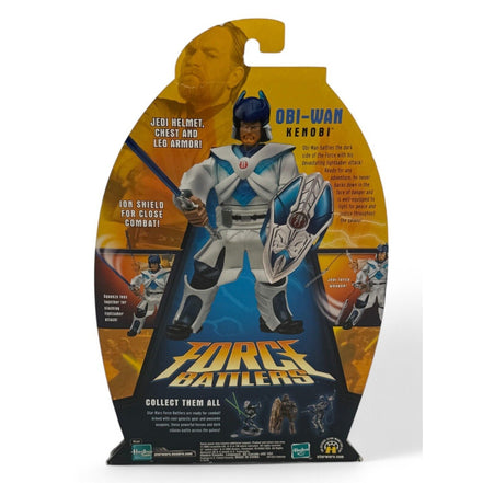 Obi-Wan Kenobi figure with Jedi helmet and lightsaber in packaging