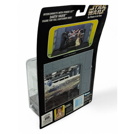 Back view of Star Wars Power of the Force Ben Kenobi action figure packaging showing features