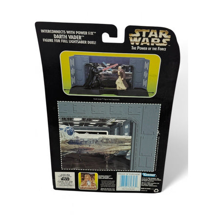 Star Wars Power of the Force Ben Kenobi action figure in packaging with glowing lightsaber