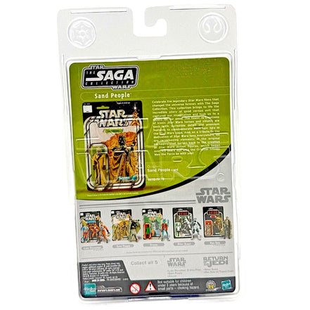 Back view of Star Wars Sand People action figure packaging