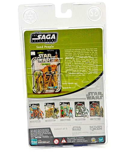 Back view of Star Wars Sand People action figure packaging