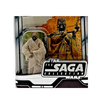 Close-up of Star Wars Sand People figure in display case