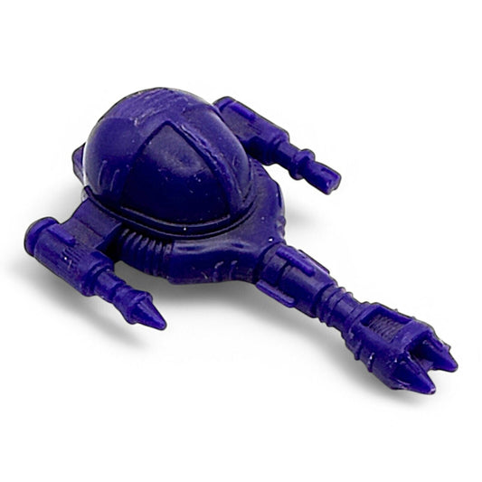 Starriors vintage purple cannon turret part, top view