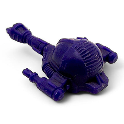 Starriors vintage purple cannon turret part, side view