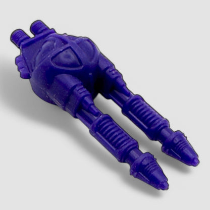 Vintage Starriors purple double barrel cannon toy part from 1984