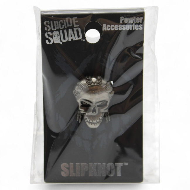 Suicide Squad Slipknot pewter skull pin in packaging