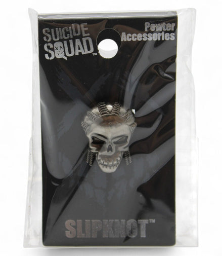 Suicide Squad Slipknot pewter skull pin in packaging