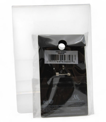 Back view of Suicide Squad Slipknot pewter skull pin packaging