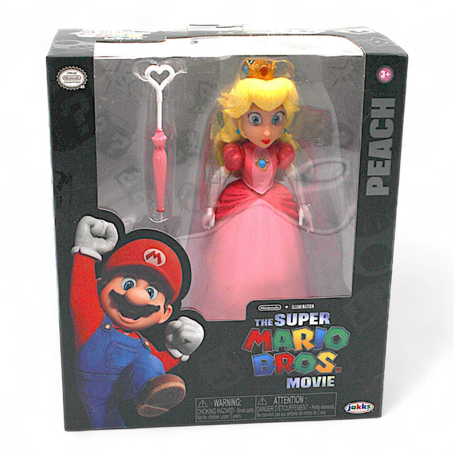 Super Mario Bros Princess Peach Action Figure - Movie Collectible - Flip Side CollectiblesVinyl FigureJakks Pacific