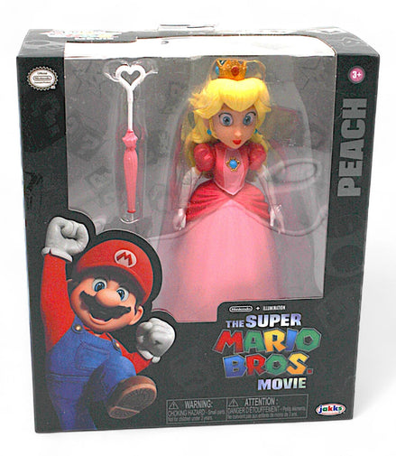 Super Mario Bros Princess Peach Action Figure - Movie Collectible - Flip Side CollectiblesVinyl FigureJakks Pacific