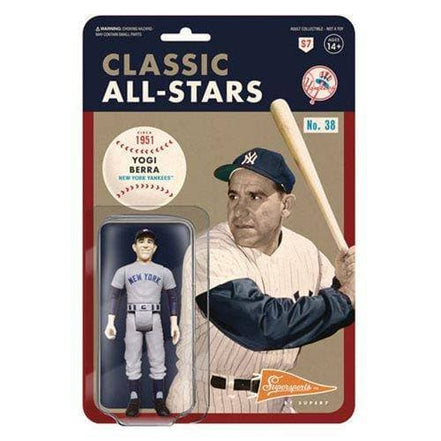 Super7 Major League Baseball ReAction Figure - Select Figure(s) - Flip Side CollectiblesAction & Toy FiguresToyShnipYogi Berra (Catcher, New York Yankees)