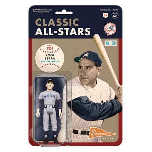 Super7 Major League Baseball ReAction Figure - Select Figure(s) - Flip Side CollectiblesAction & Toy FiguresToyShnipYogi Berra (Catcher, New York Yankees)