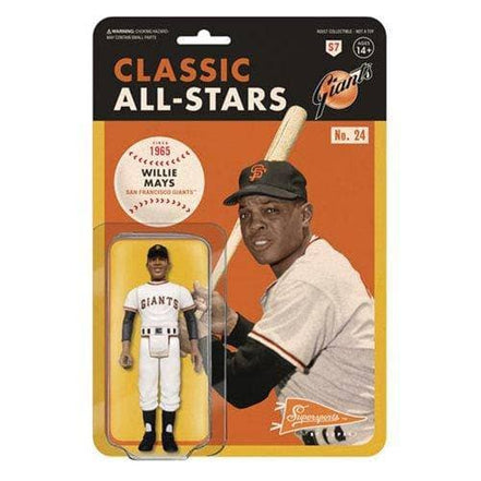 Super7 Major League Baseball ReAction Figure - Select Figure(s) - Flip Side CollectiblesAction & Toy FiguresToyShnipWillie Mays (San Francisco Giants)