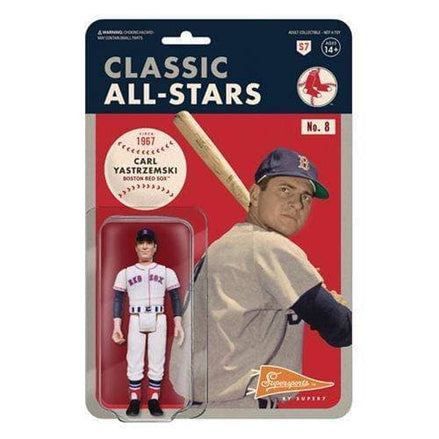 Super7 Major League Baseball ReAction Figure - Select Figure(s) - Flip Side CollectiblesAction & Toy FiguresToyShnipCarl Yastzremski (Boston Red Sox)