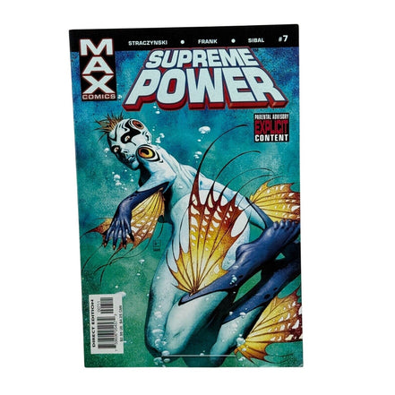 Cover of Supreme Power issue with an aquatic character