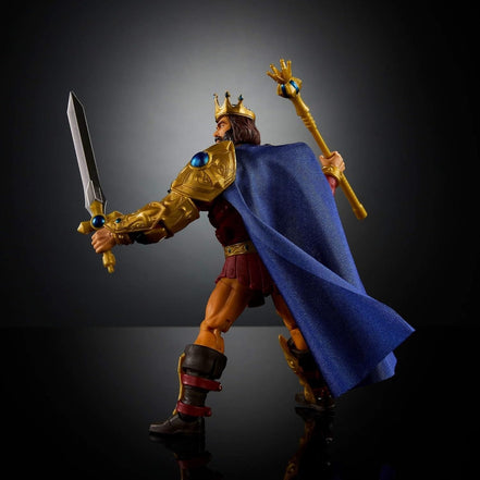 King Randor action figure posed with sword and scepter