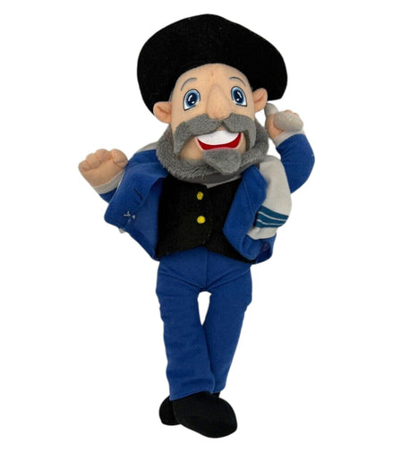 Talking Rabbi Plush Doll with Black Hat & Beard - Mensch On A BenchA&M CollectiblesPlushbeardbenchblack hat1