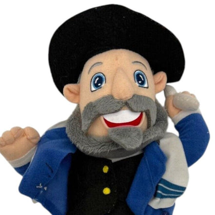Talking Rabbi Plush Doll with Black Hat & Beard - Mensch On A BenchA&M CollectiblesPlushbeardbenchblack hat3