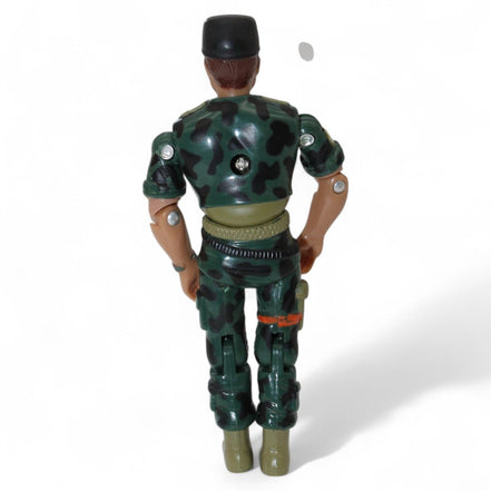The Corps Large Sarge V3 action figure in camouflage suit, back view