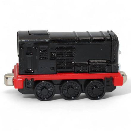 Rear view of Thomas & Friends Diesel engine toy, black and red