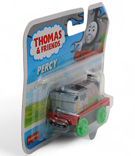 Side view of Thomas & Friends Percy metal engine toy