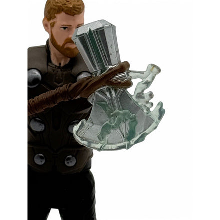 Detailed view of Thor action figure's arm