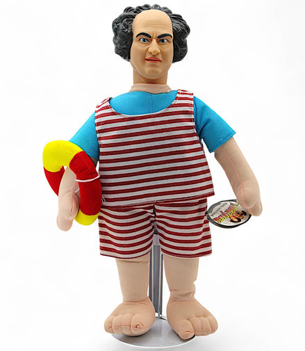Three Stooges Larry Plush Doll in Beach Outfit – comedy collectibleThe Three StoogesDollbeach outfitbeachwear plushiecollectible toy1