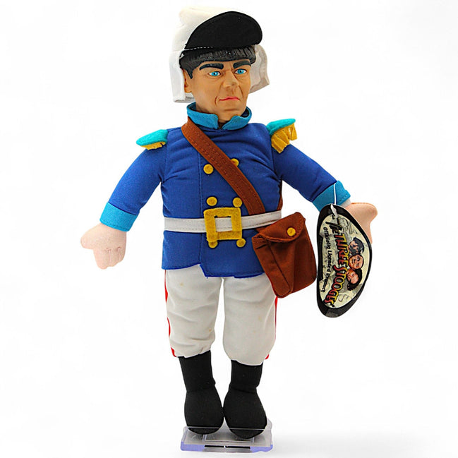 Three Stooges Moe Plush Doll in Soldier Uniform – moe howardThe Three StoogesDollclassic comedycollectiblecomedy memorabilia1