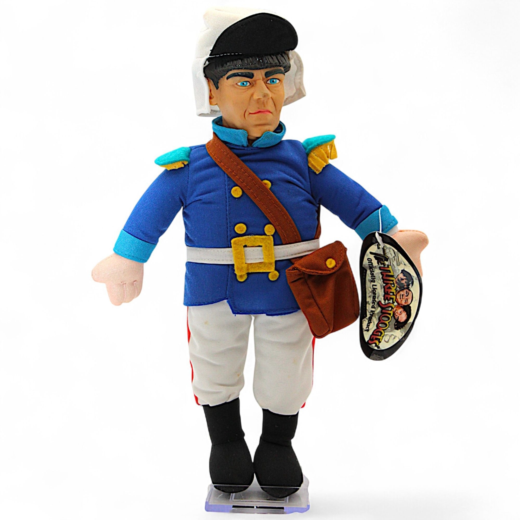 Three Stooges Moe Plush Doll in Soldier Uniform – moe howardThe Three StoogesDollclassic comedycollectiblecomedy memorabilia1