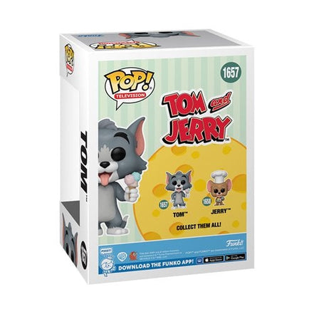 Tom Funko Pop figure in pajamas holding a clock