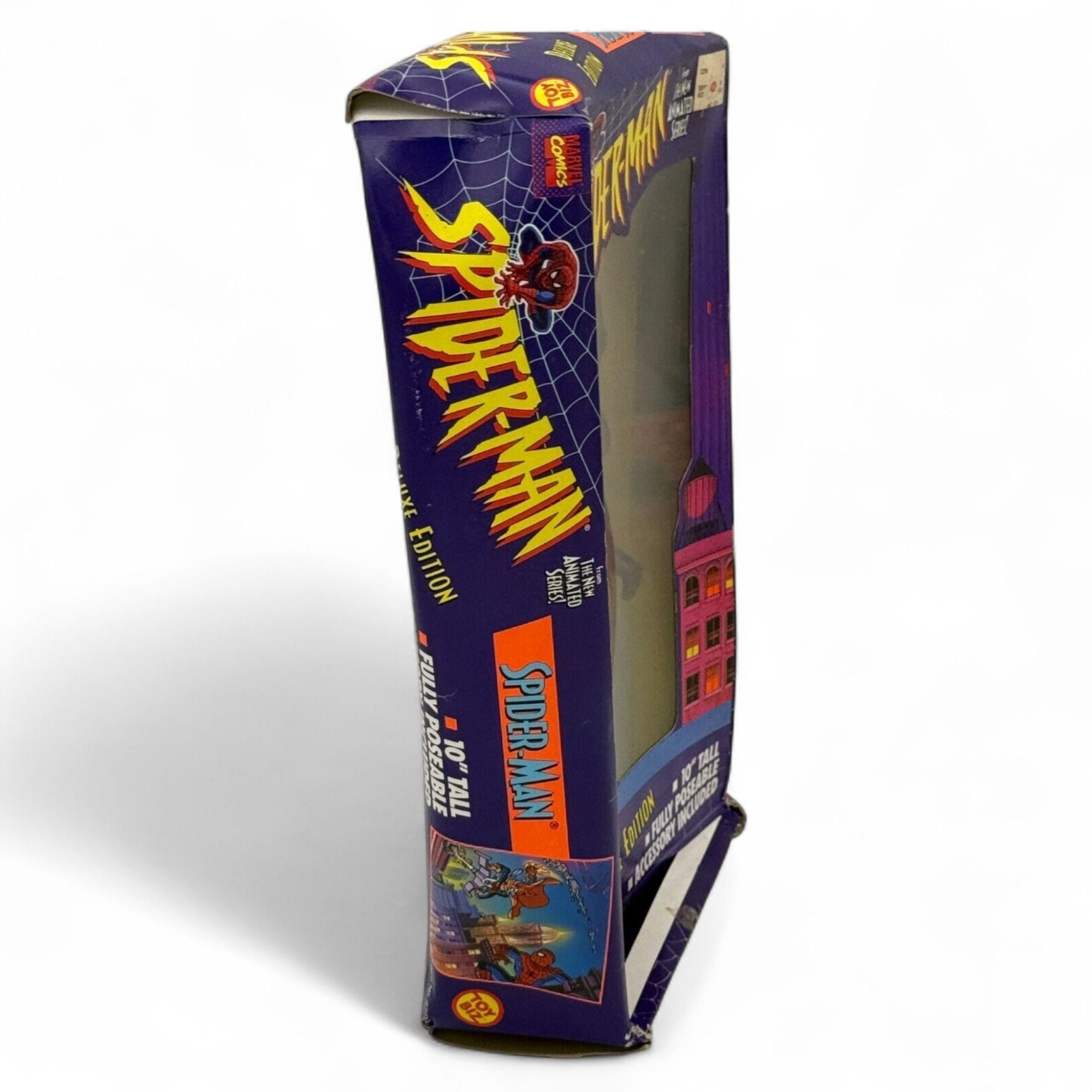 Toy Biz Spider - Man 10 Inch Poseable Figure Deluxe Edition 1994 - Flip Side CollectiblesMarvel Action FiguresToy Biz