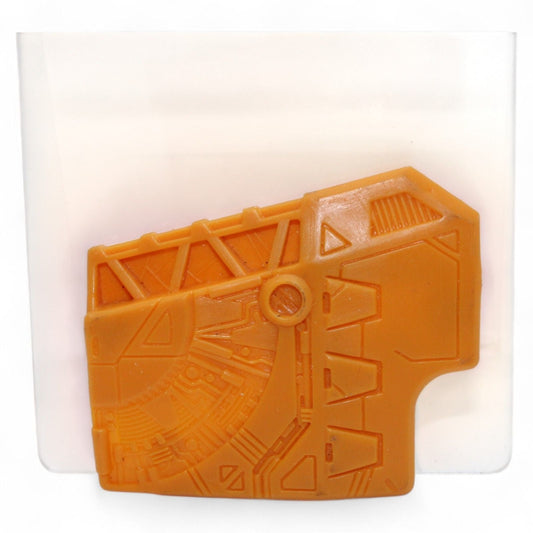 Orange plastic Transformer Armada Unicron shoulder cover replacement part