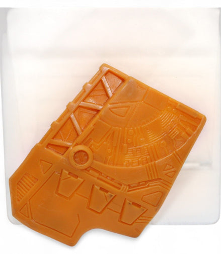 Orange plastic replacement part for Transformer Armada Unicron left rear shoulder