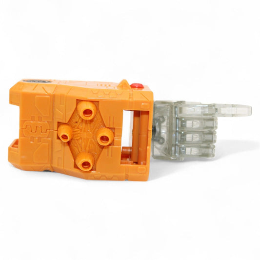Transformers Armada Unicron right hand and lower arm replacement part in orange and transparent plastic