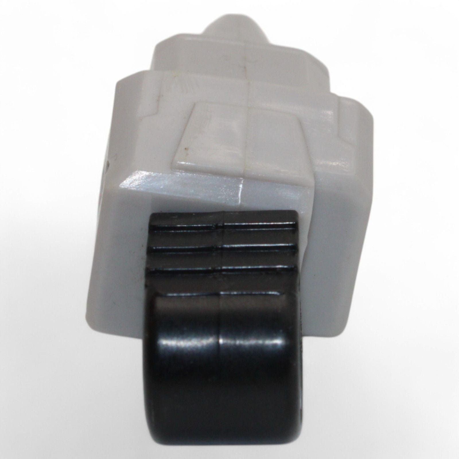 Gray and black connector detail on Unicron foot replacement