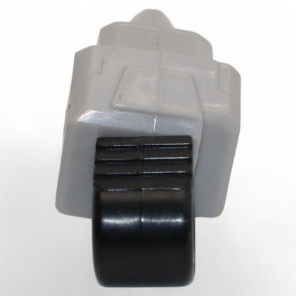 Gray and black connector detail on Unicron foot replacement