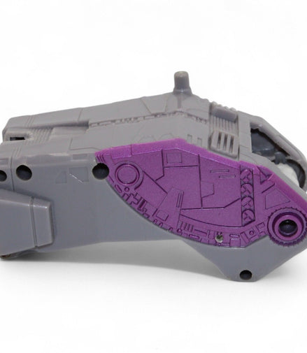 Transformers Armada Unicron right front lower leg replacement part in gray and purple plastic