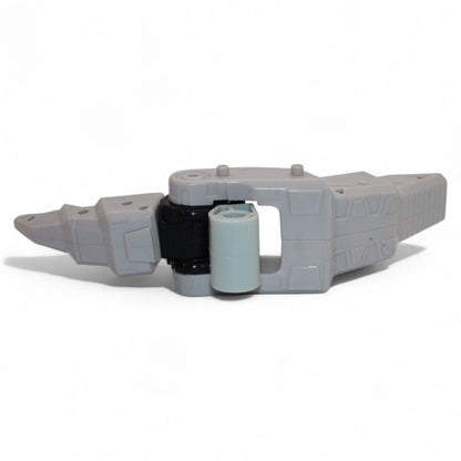 Bottom view of gray replacement foot for Transformers Armada Unicron