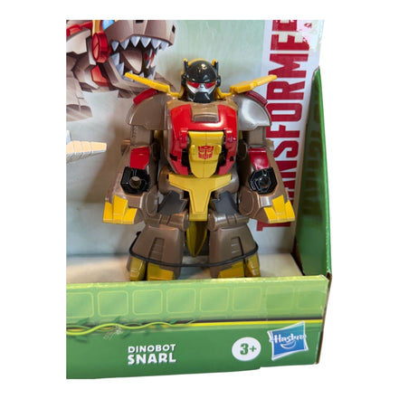 Transformers Dinobot Adventures Grimlock, Predaking, and Snarl figures in packaging