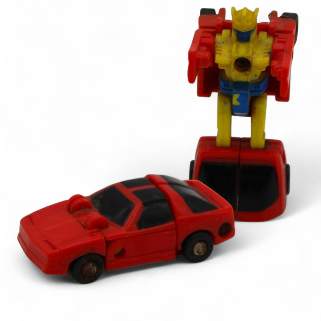 Vintage Transformers G1 Micromasters Roadhandler in robot form