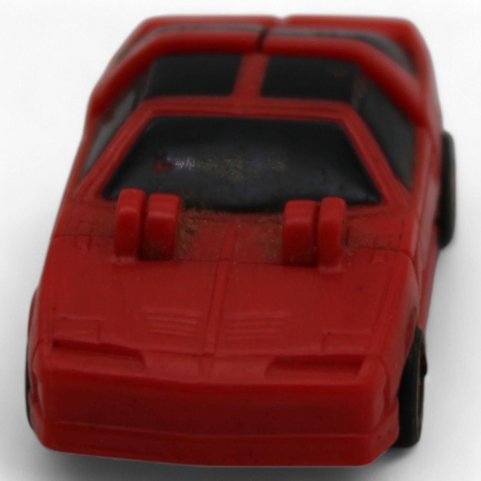 Front view of the red convertible car form