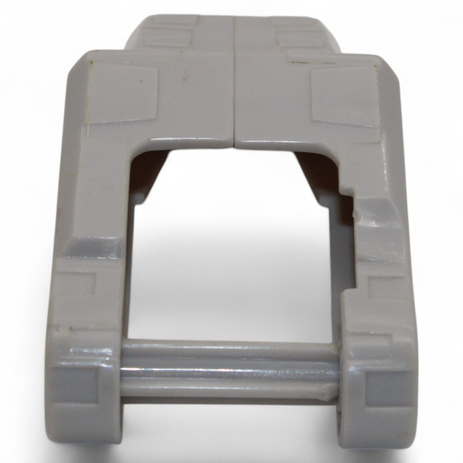 Bottom view of gray foot piece for Transformers Unicron Armada